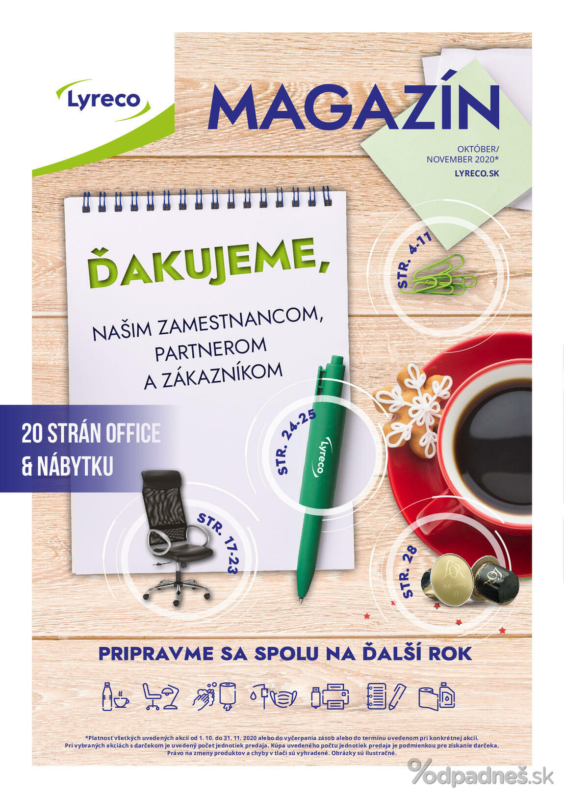 1. stránka Lyreco letáku