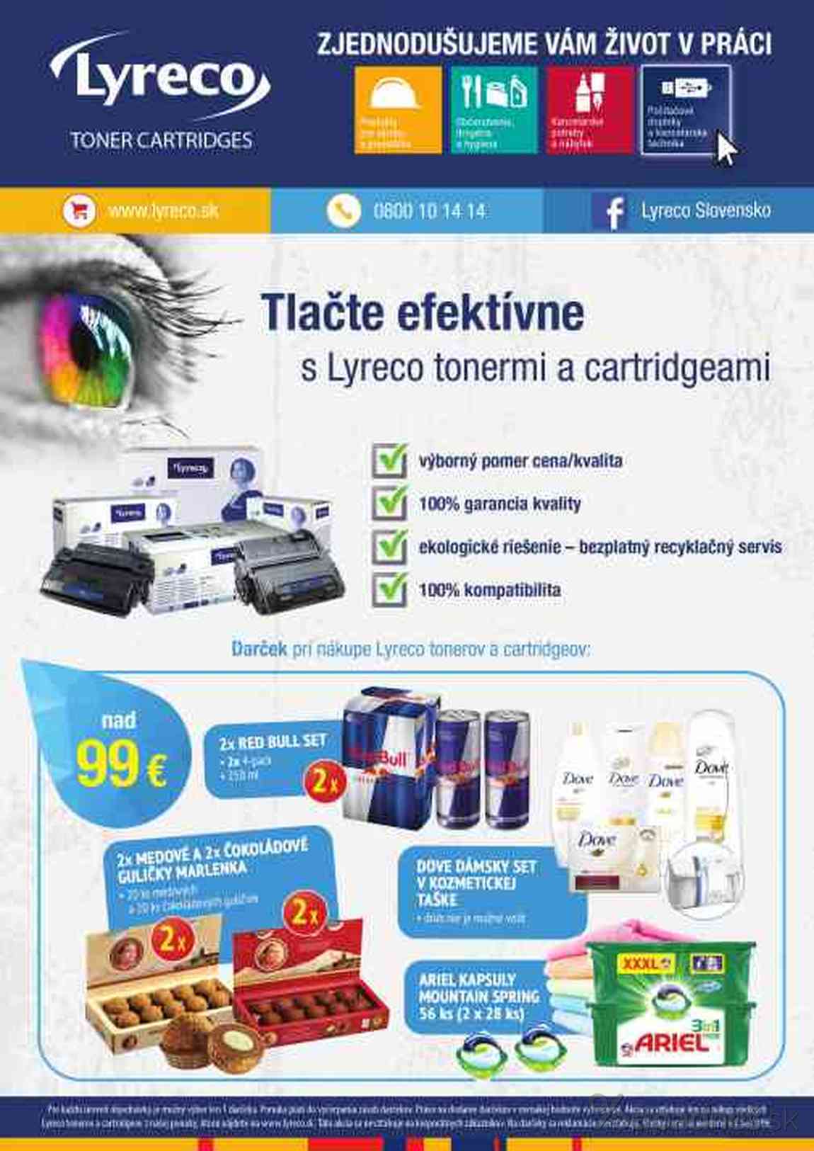 1. stránka Lyreco letáku
