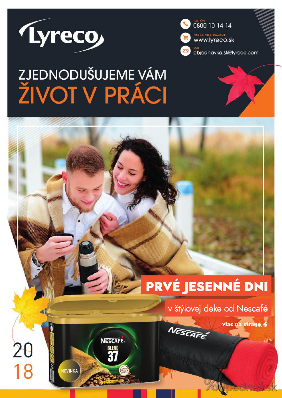 1. stránka Lyreco letáku