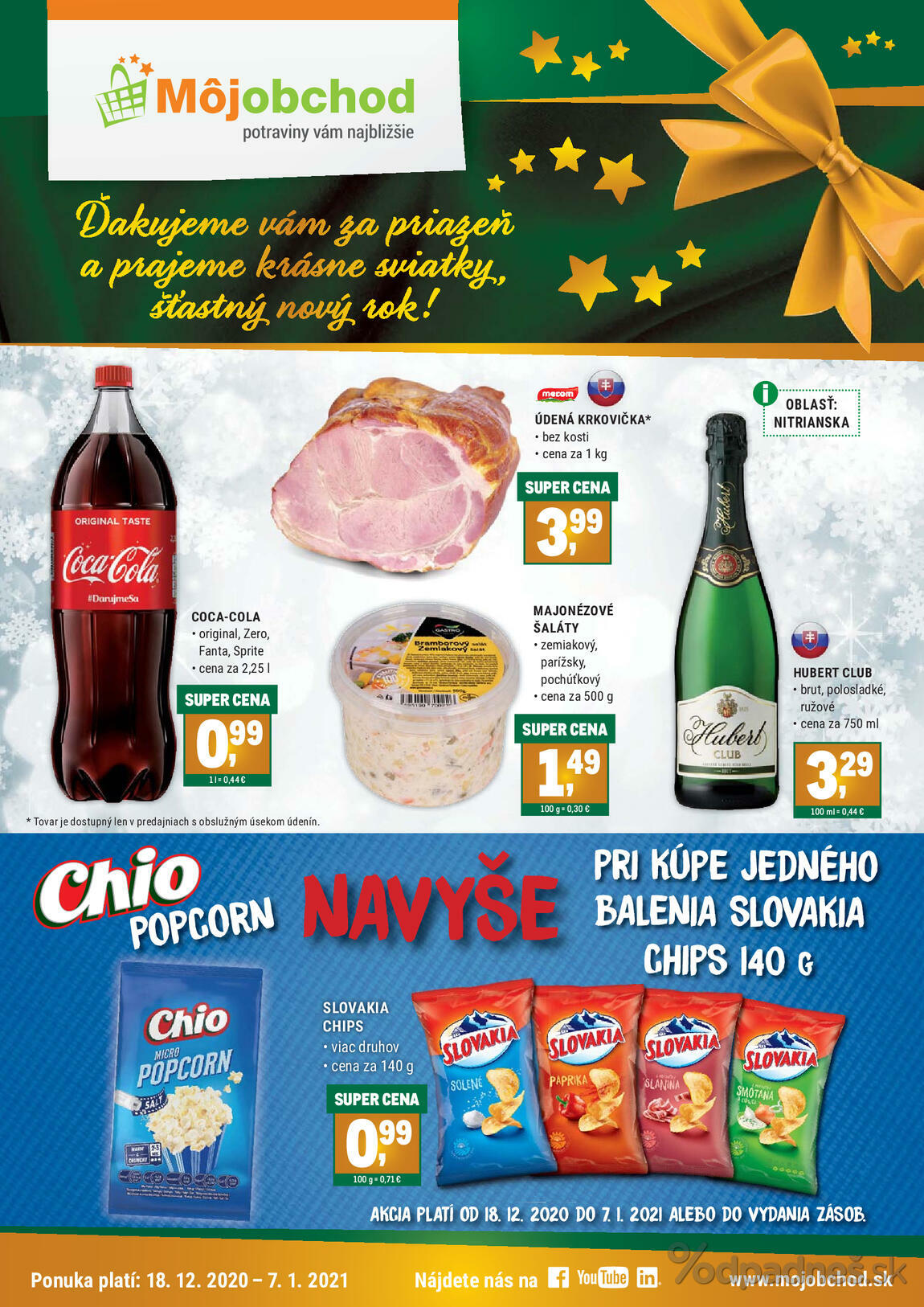 1. stránka Môjobchod letáku