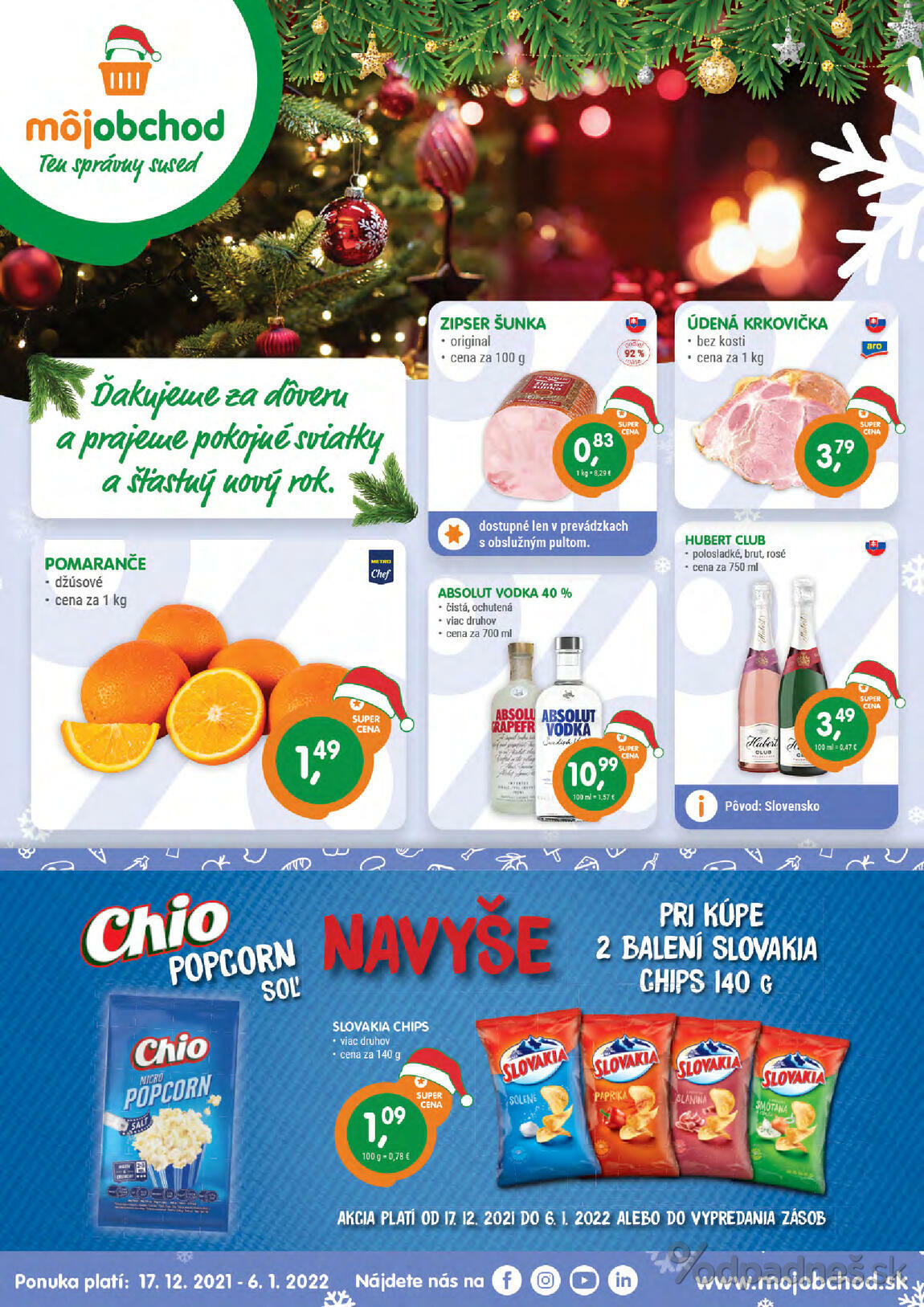 1. stránka Môjobchod letáku