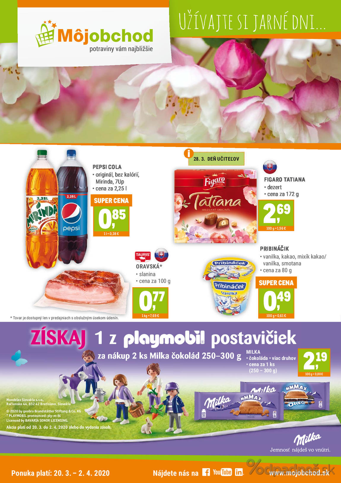 1. stránka Môjobchod letáku