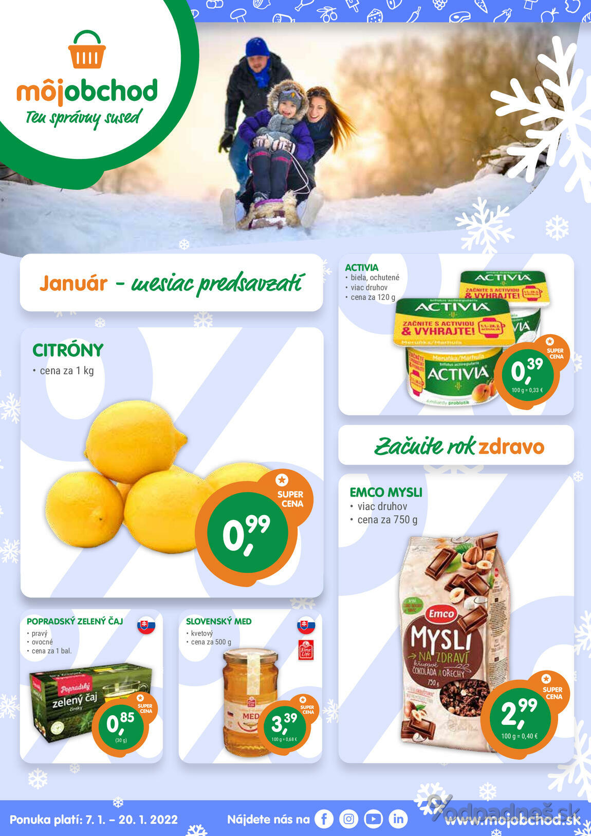 1. stránka Môjobchod letáku