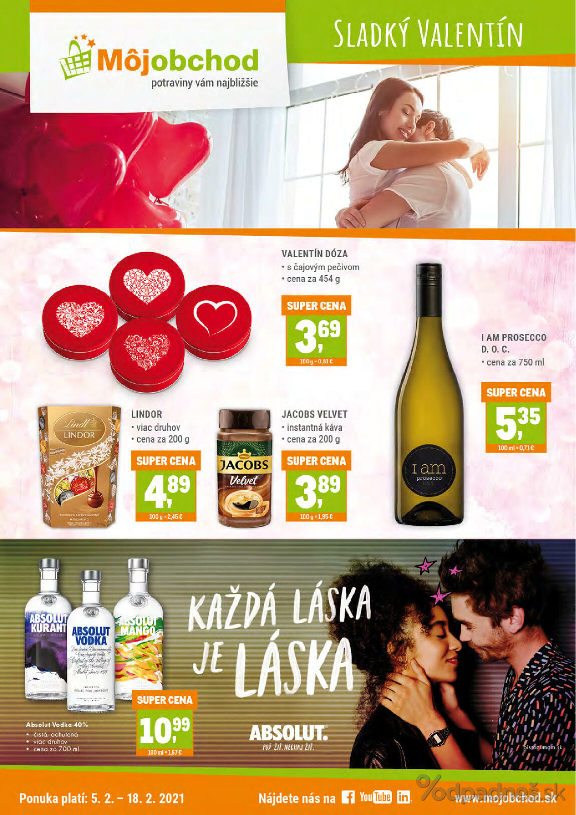 1. stránka Môjobchod letáku