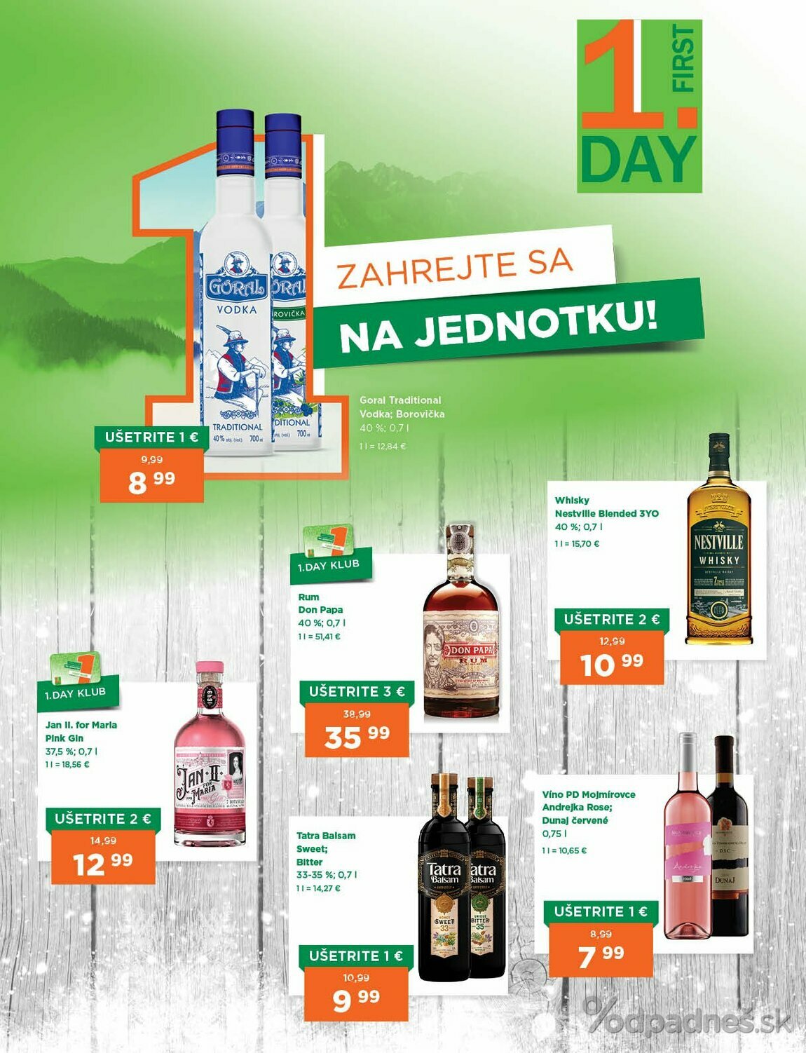 1. stránka 1day.sk letáku