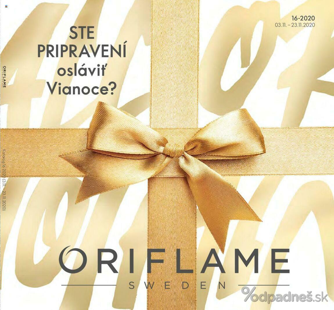 1. stránka Oriflame letáku