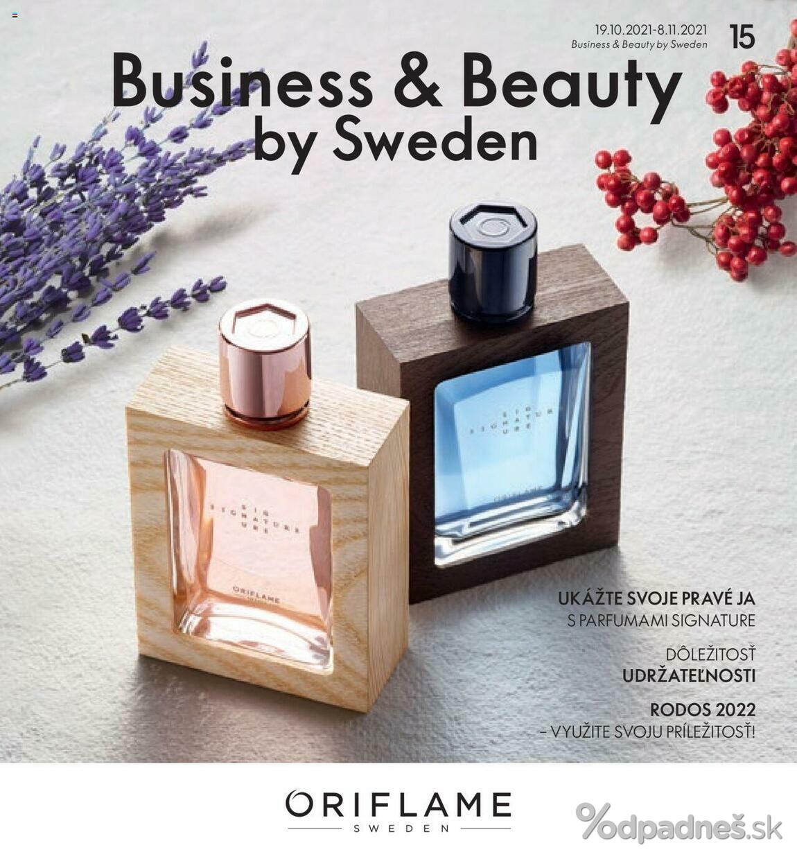 1. stránka Oriflame letáku