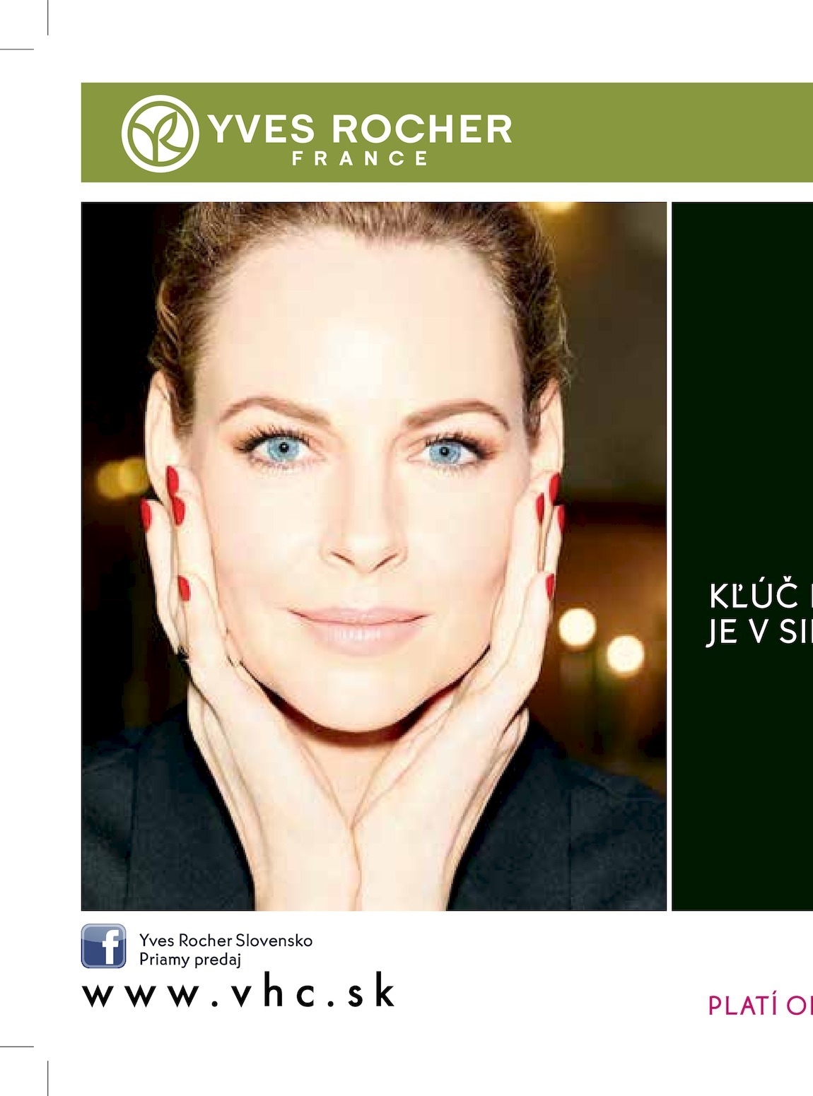1. stránka Yves Rocher letáku