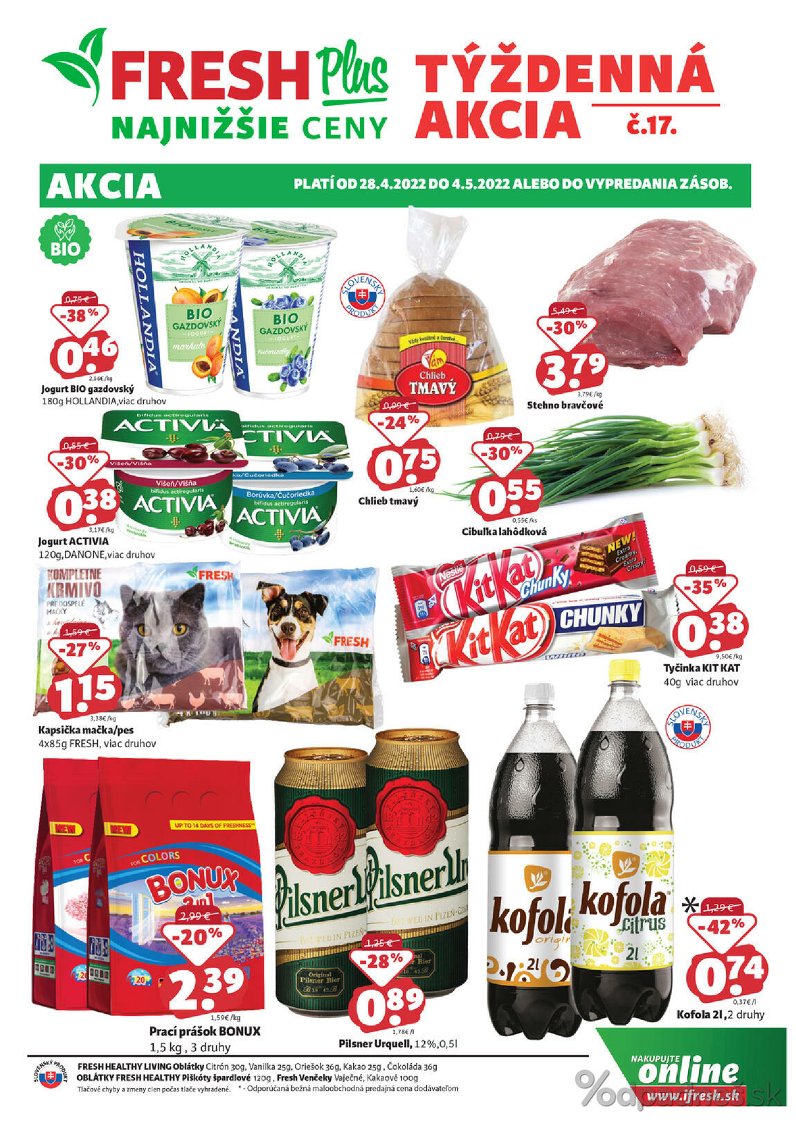 1. stránka Fresh letáku