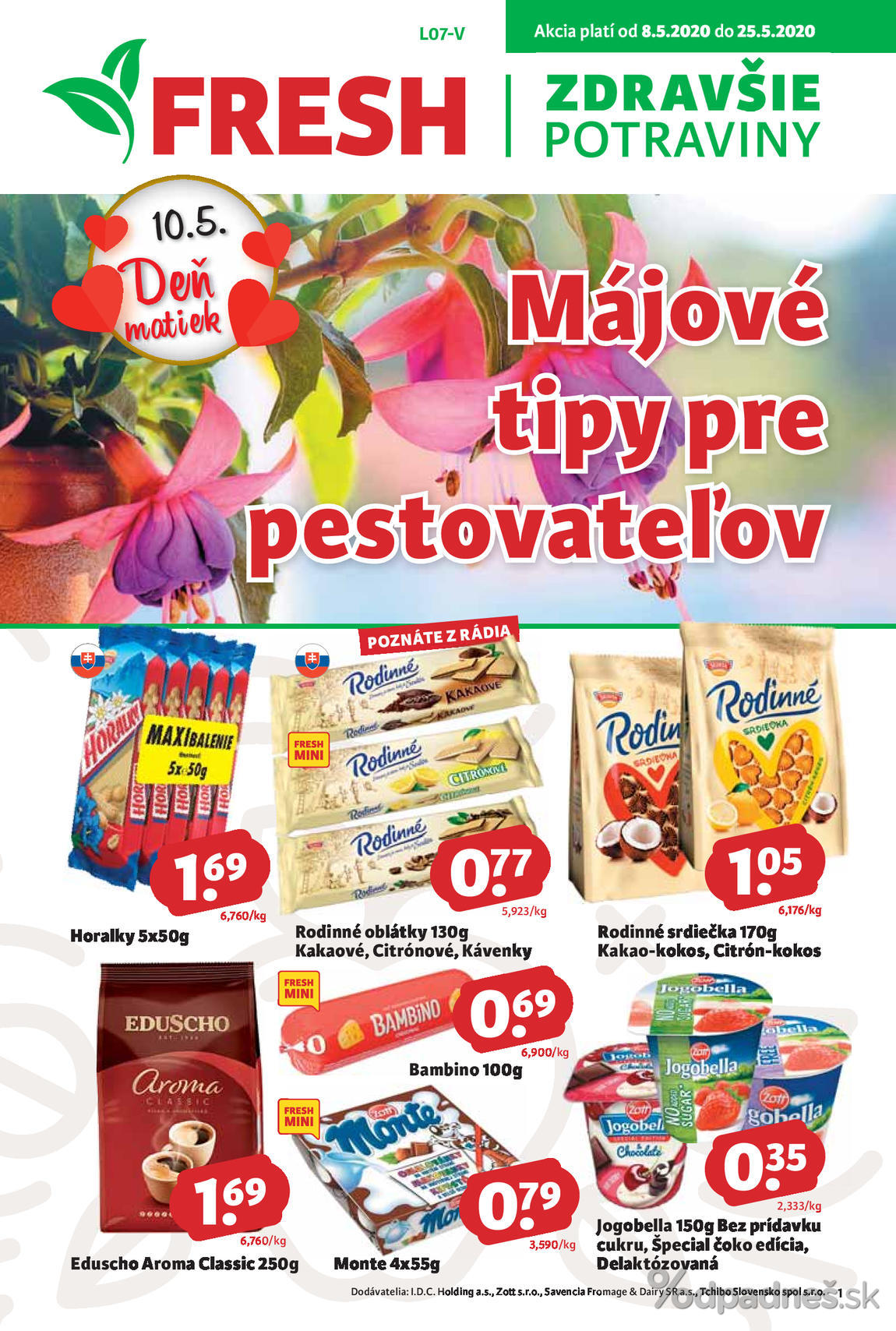 1. stránka Fresh letáku