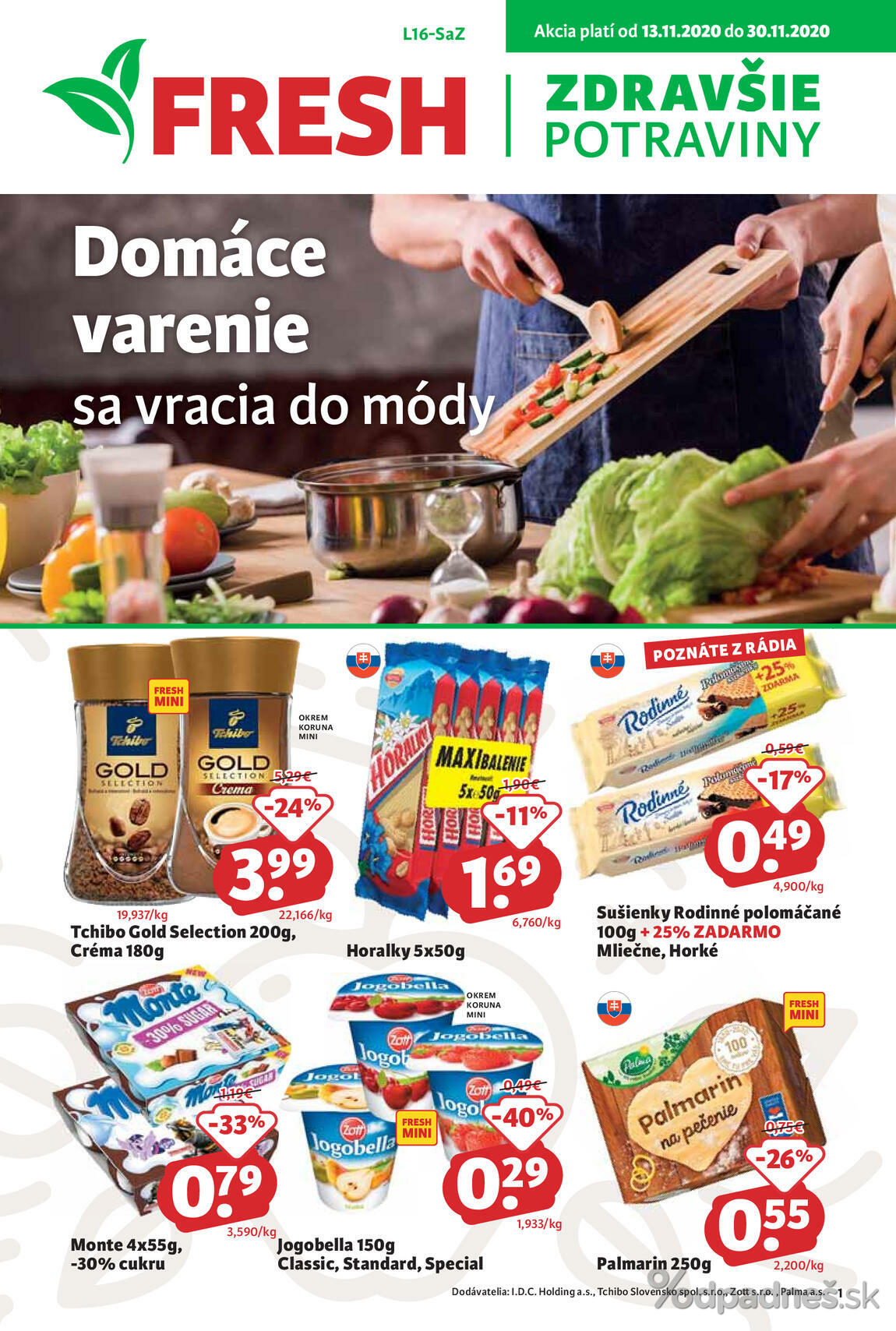 1. stránka Fresh letáku