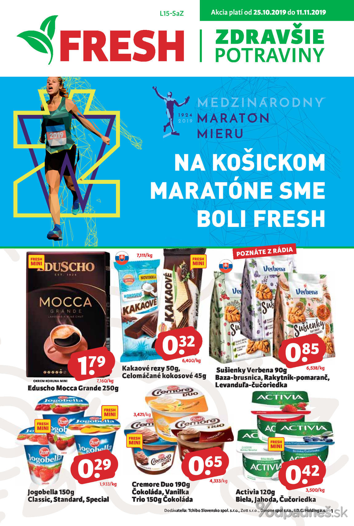 1. stránka Fresh letáku