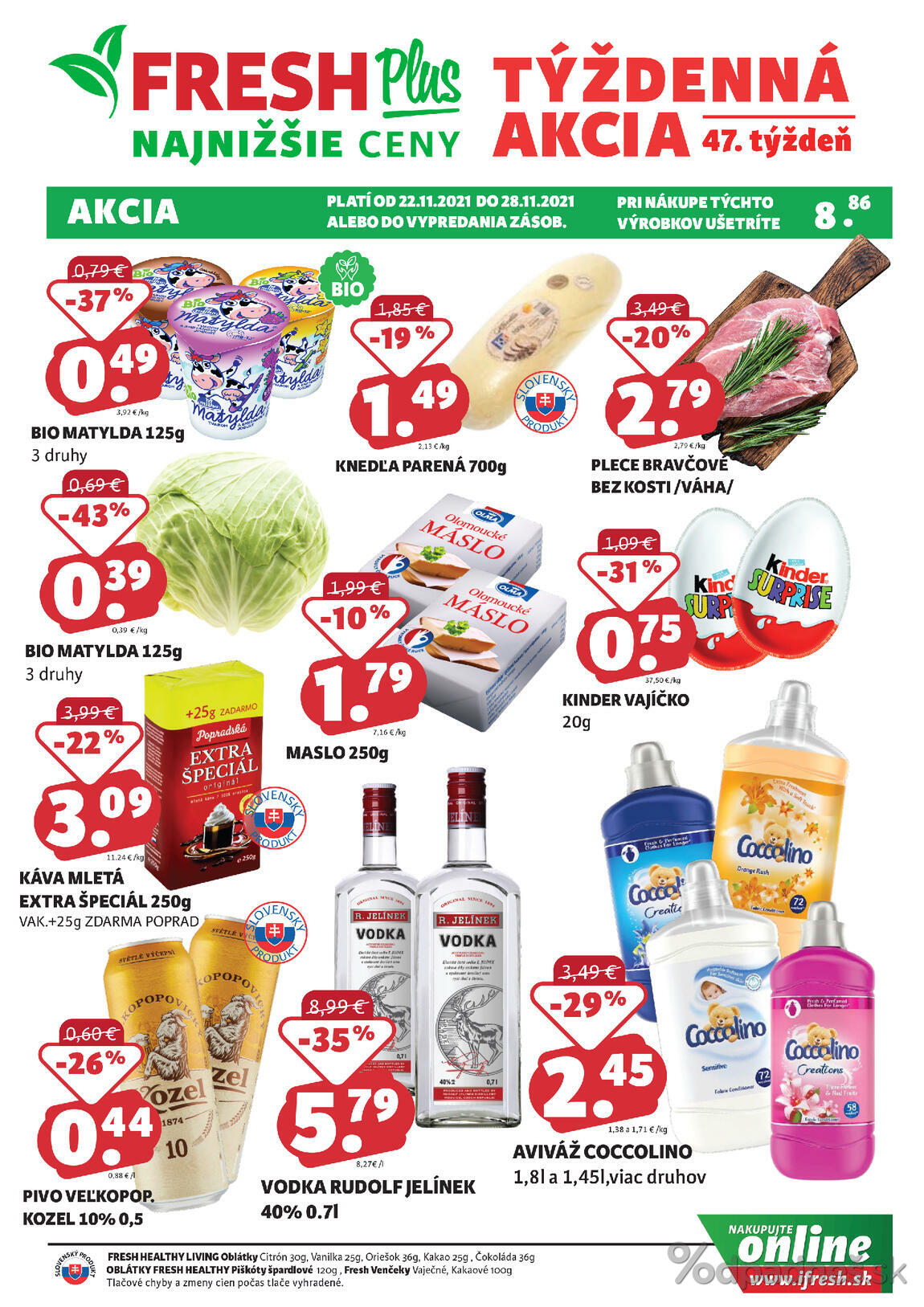 1. stránka Fresh letáku