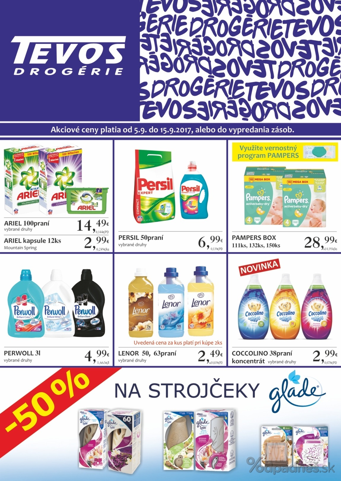 1. stránka Tevos letáku