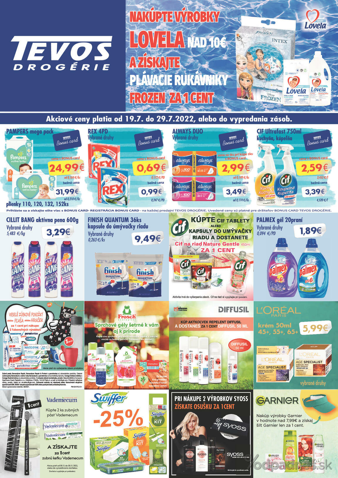 1. stránka Tevos letáku