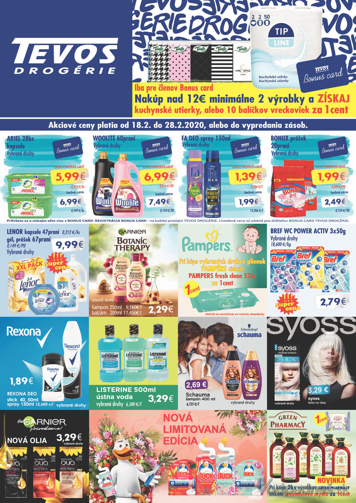 1. stránka Tevos letáku