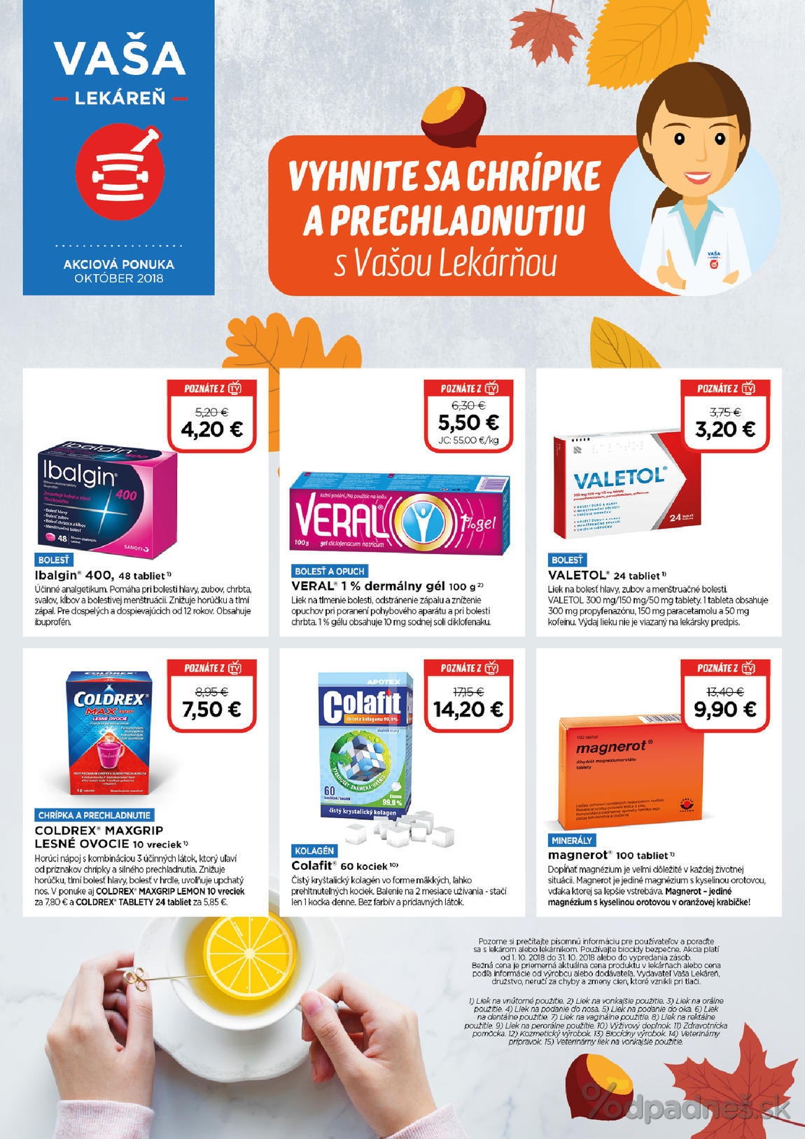 1. stránka Vaša lekáreň letáku