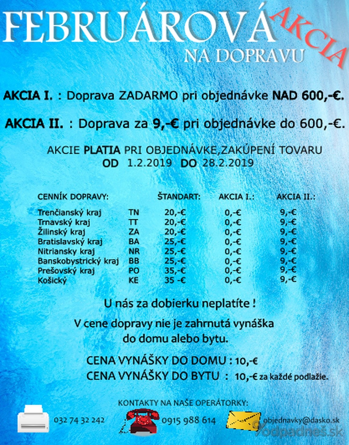 1. stránka Daško nábytok letáku