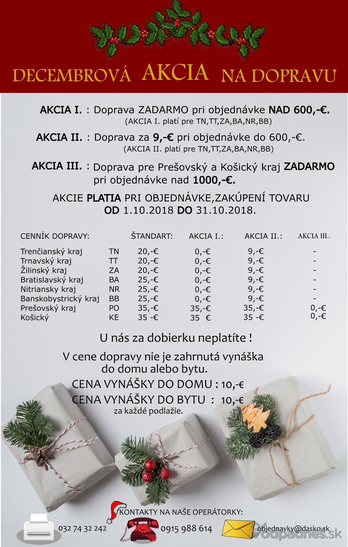 1. stránka Daško nábytok letáku