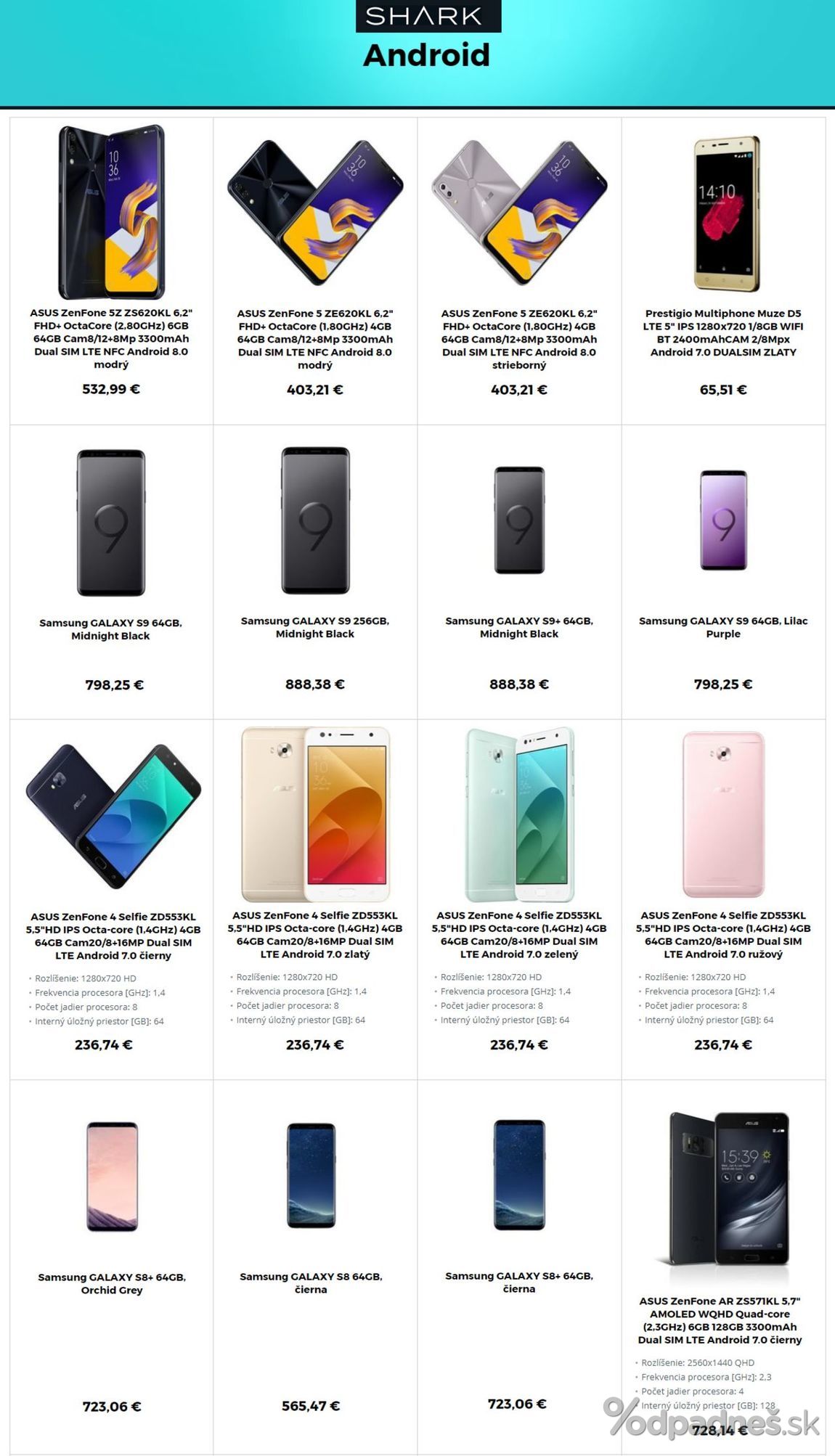 1. stránka Shark letáku