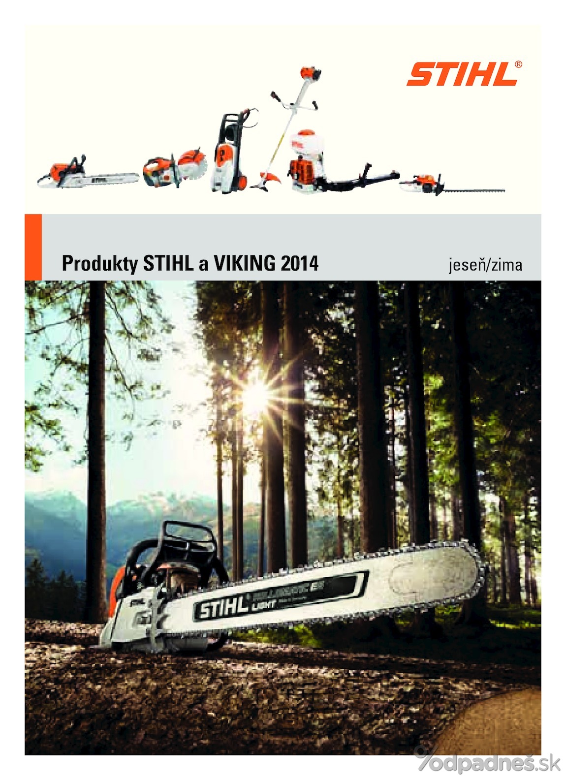 1. stránka Stihl letáku