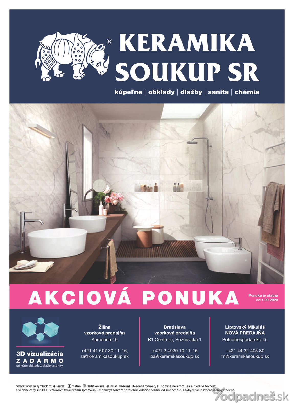 1. stránka Keramika Soukup letáku