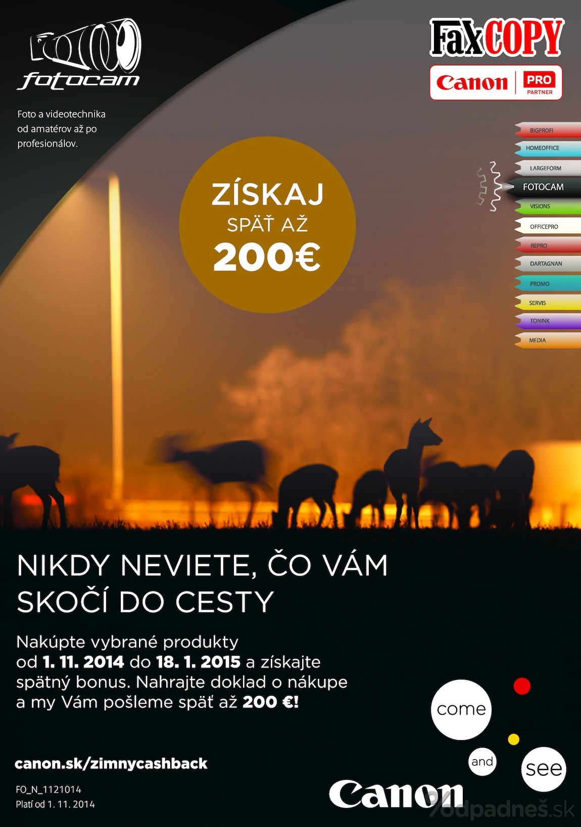 1. stránka Faxcopy letáku