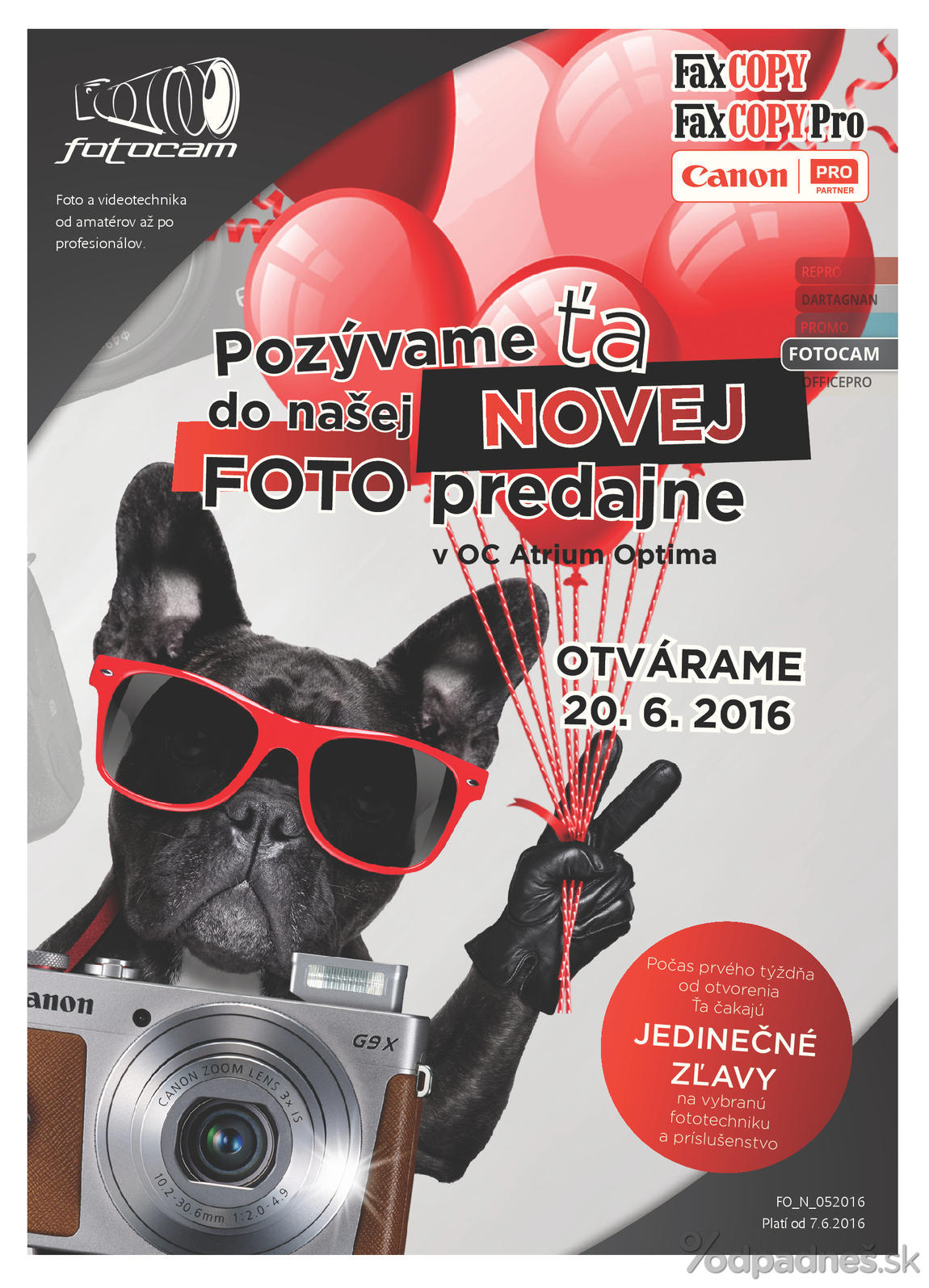 1. stránka Faxcopy letáku