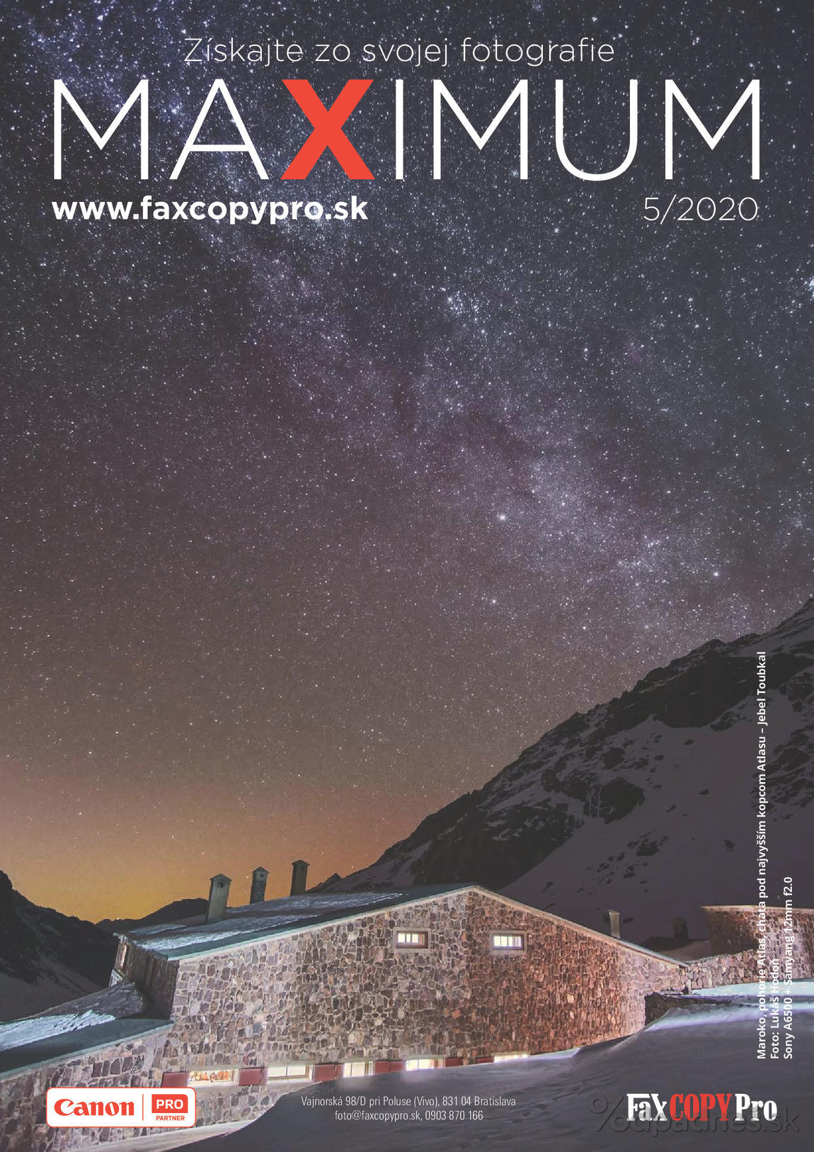 1. stránka Faxcopy letáku