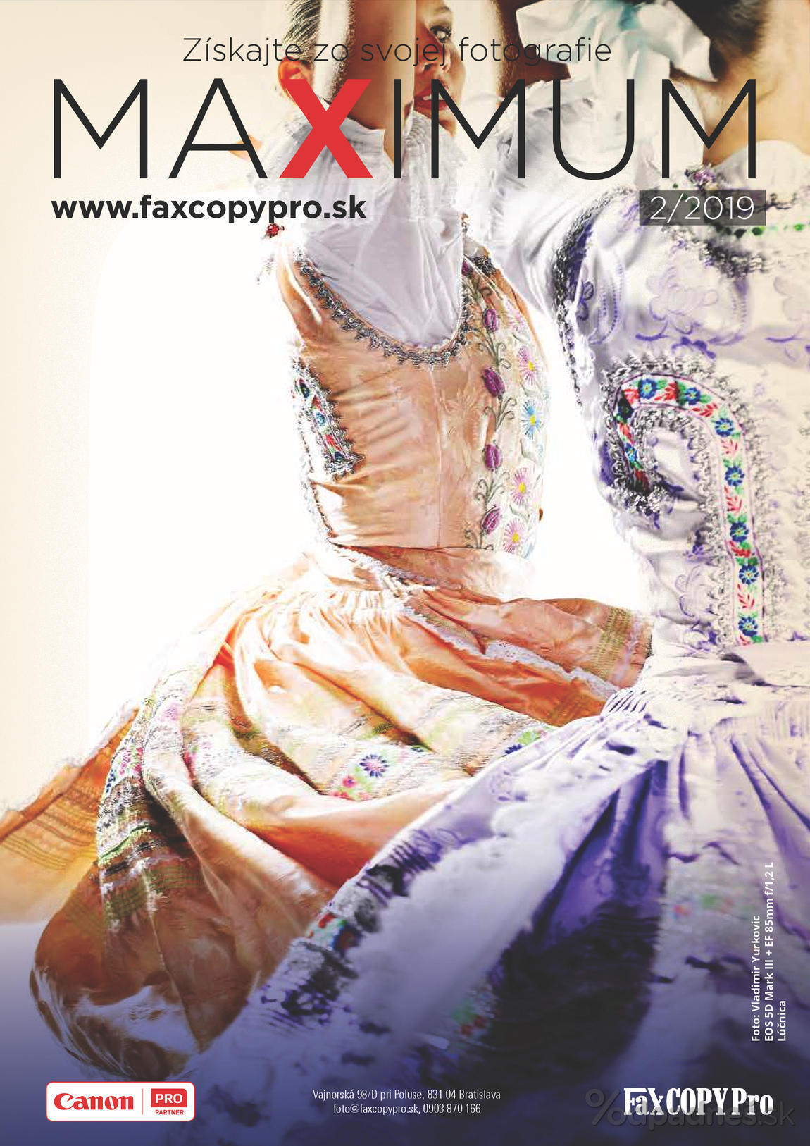 1. stránka Faxcopy letáku