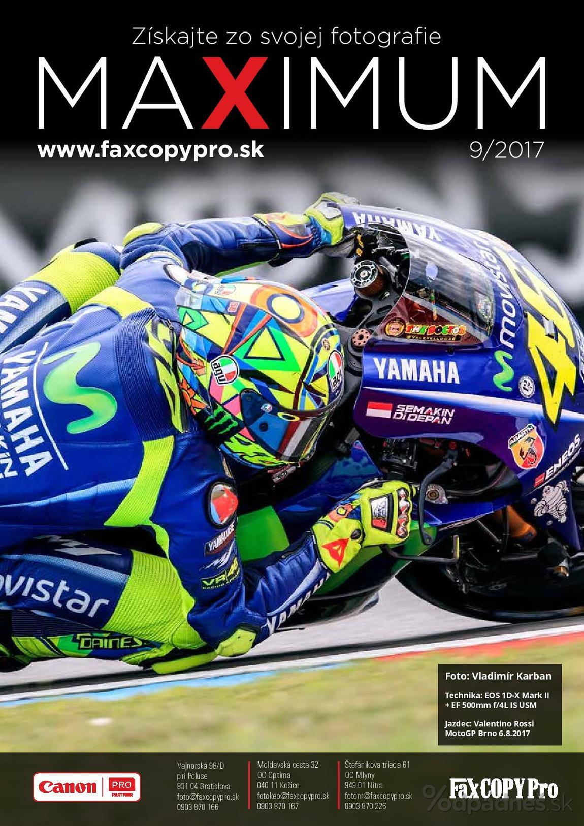 1. stránka Faxcopy letáku