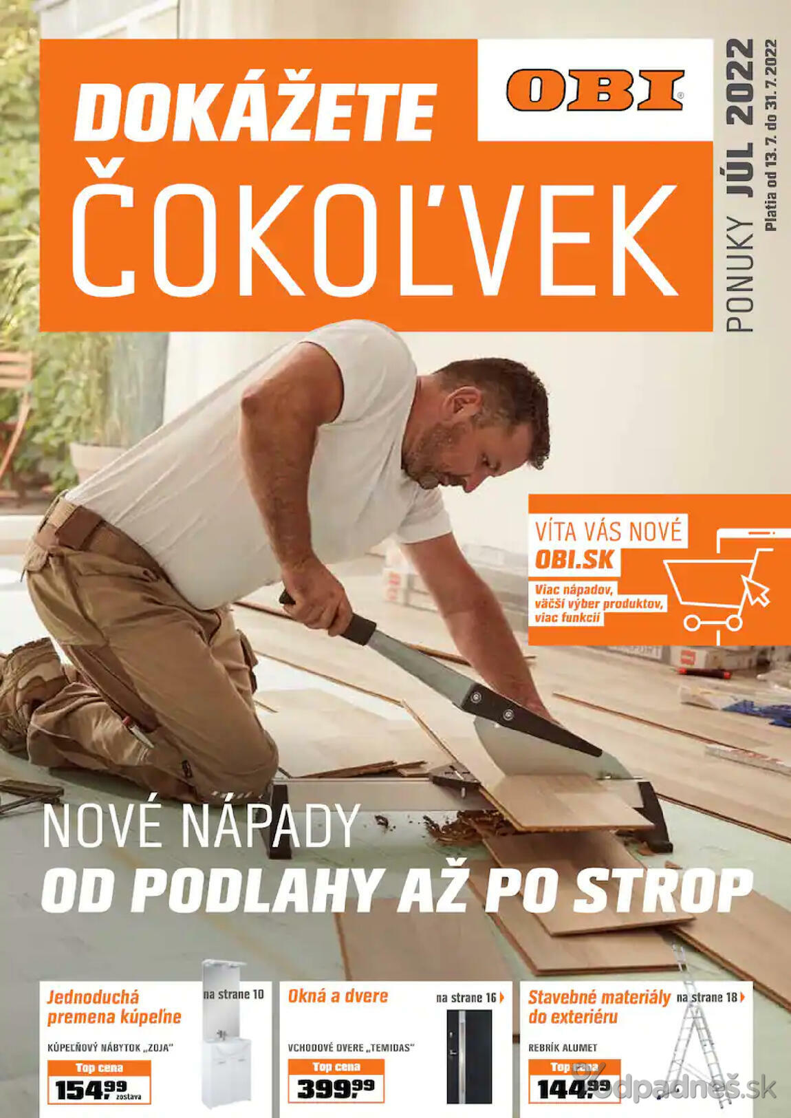 1. stránka OBI letáku