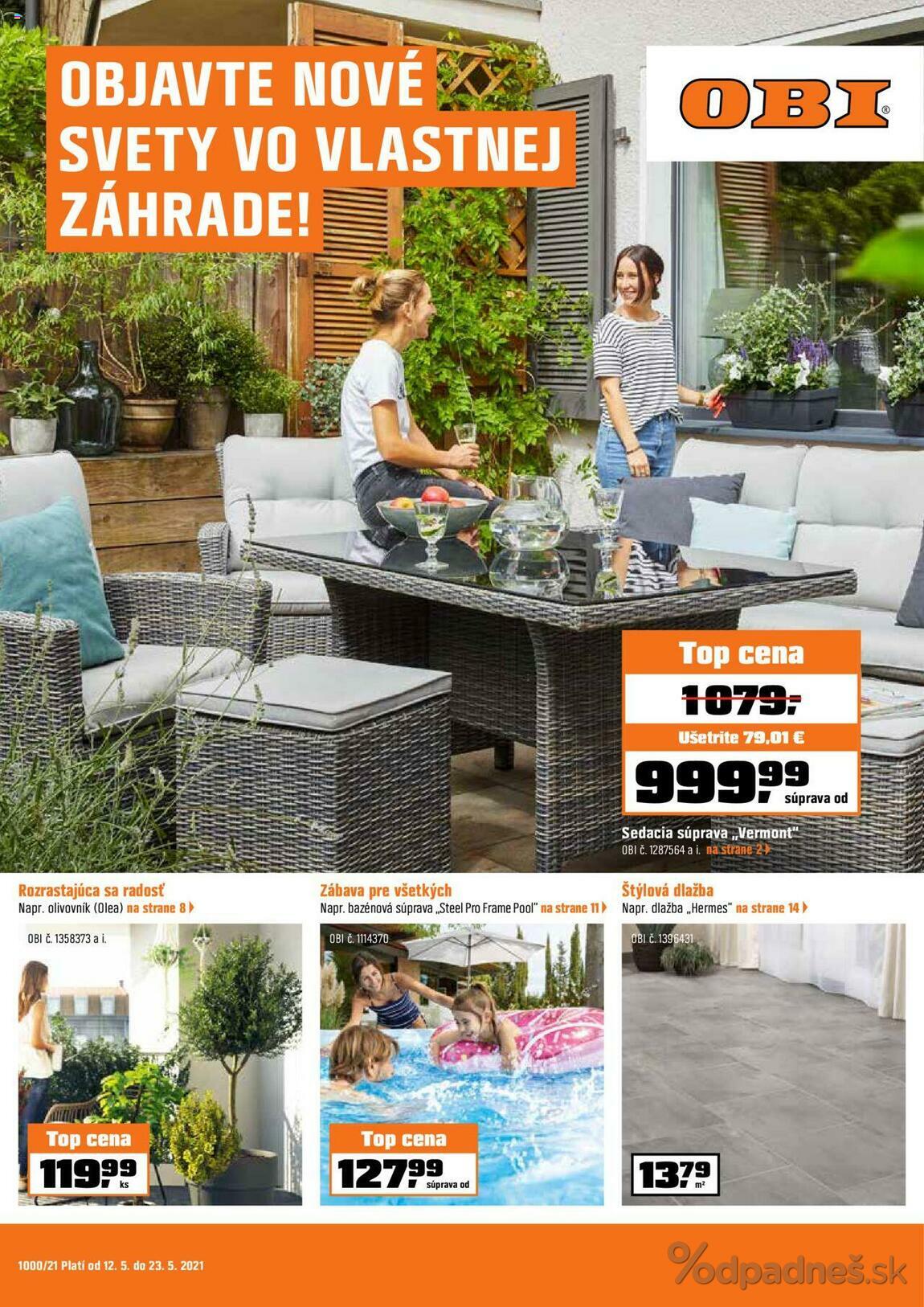 1. stránka OBI letáku