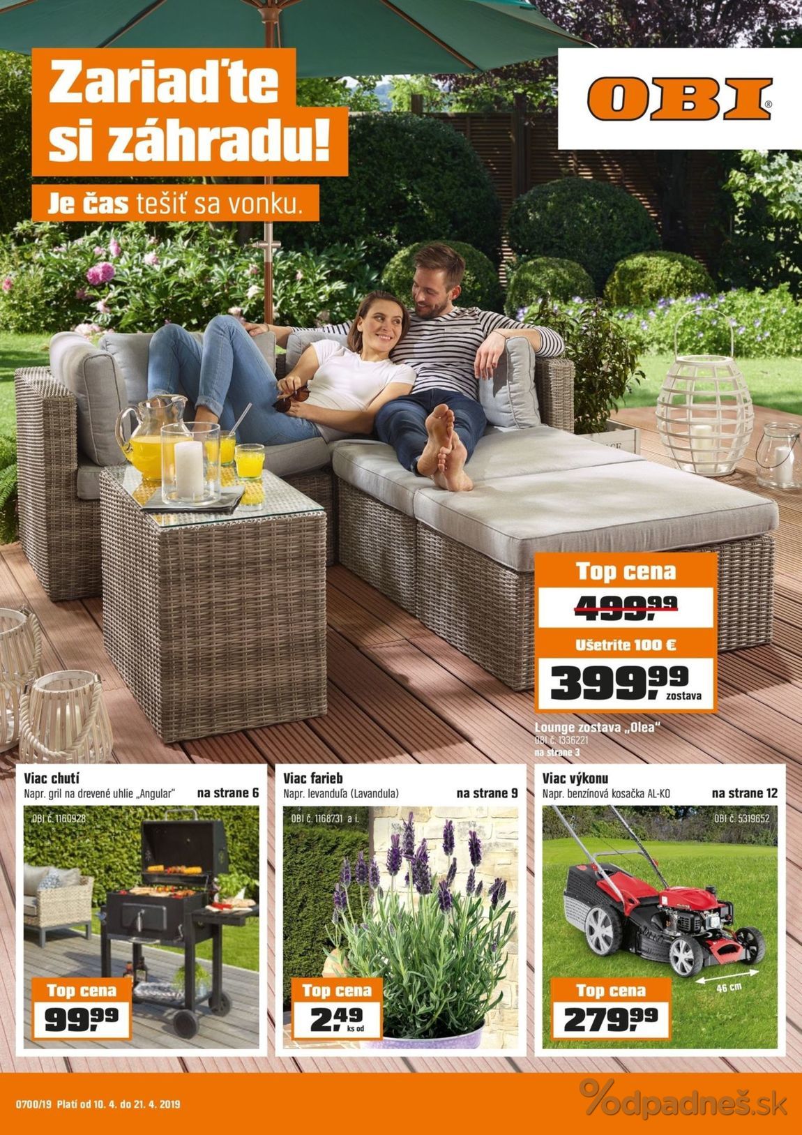 1. stránka OBI letáku