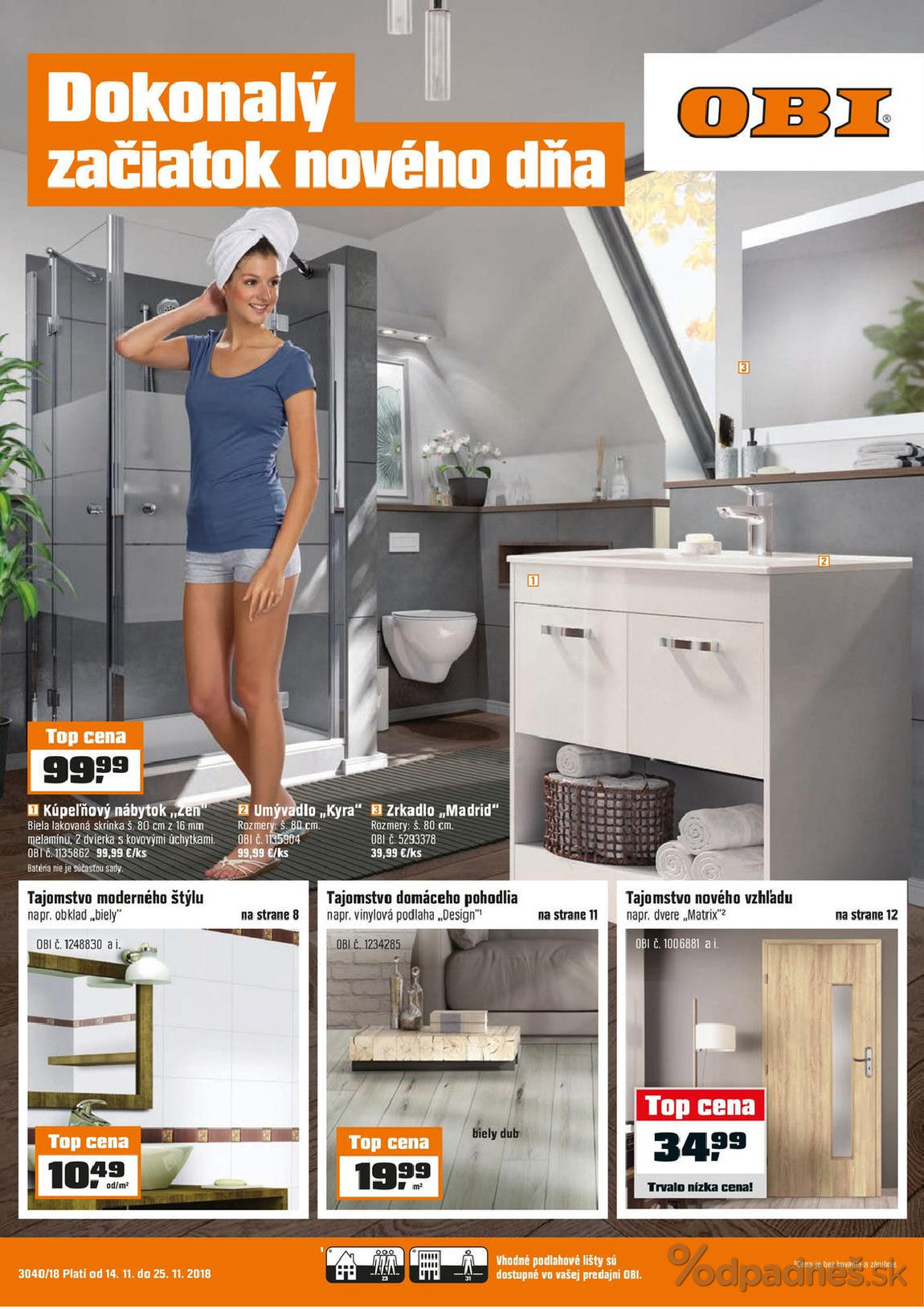 1. stránka OBI letáku