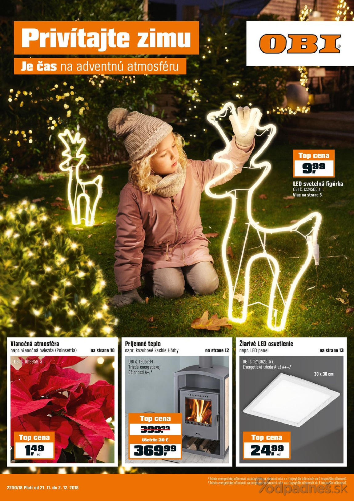 1. stránka OBI letáku