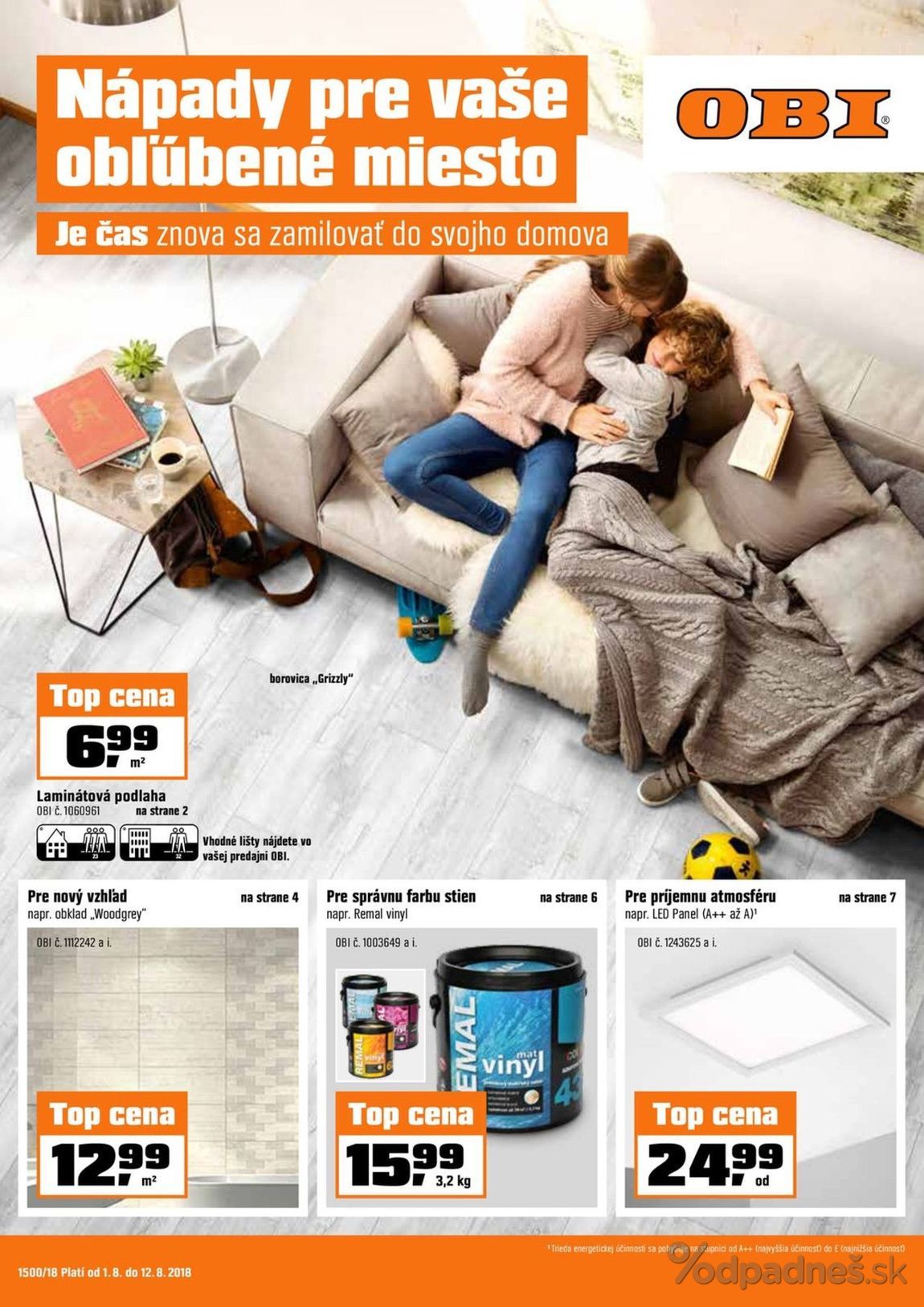 1. stránka OBI letáku