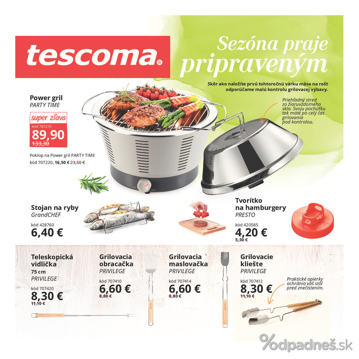 1. stránka Tescoma letáku