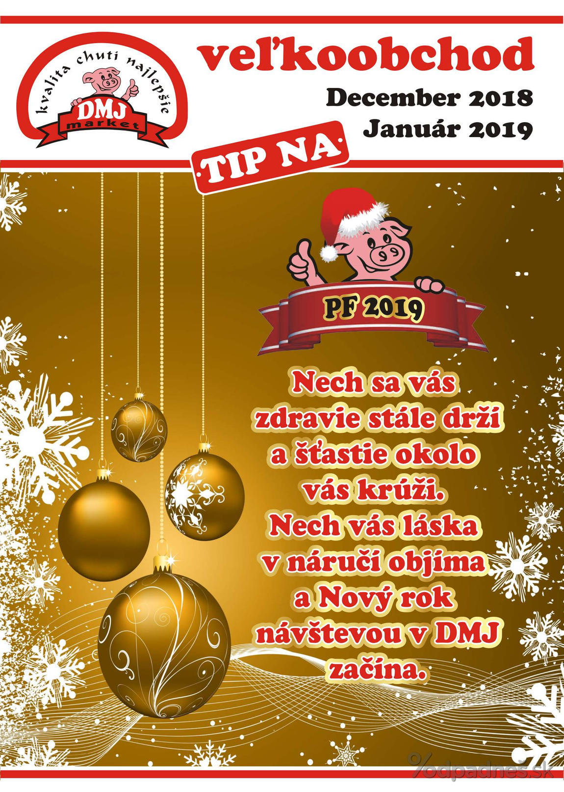 1. stránka DMJ market letáku