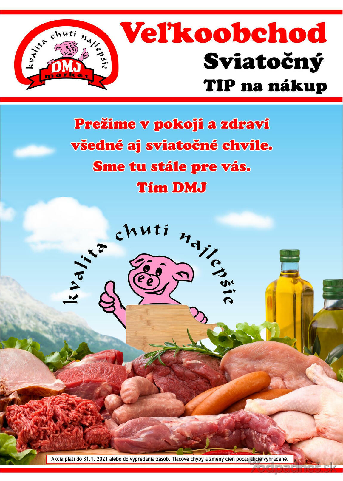 1. stránka DMJ market letáku