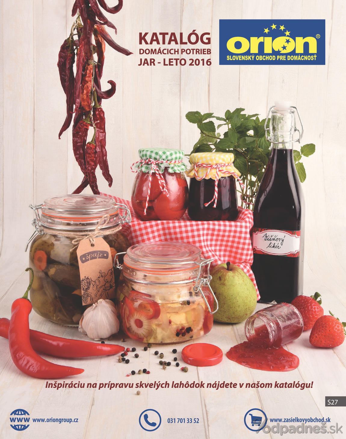 1. stránka Orion letáku