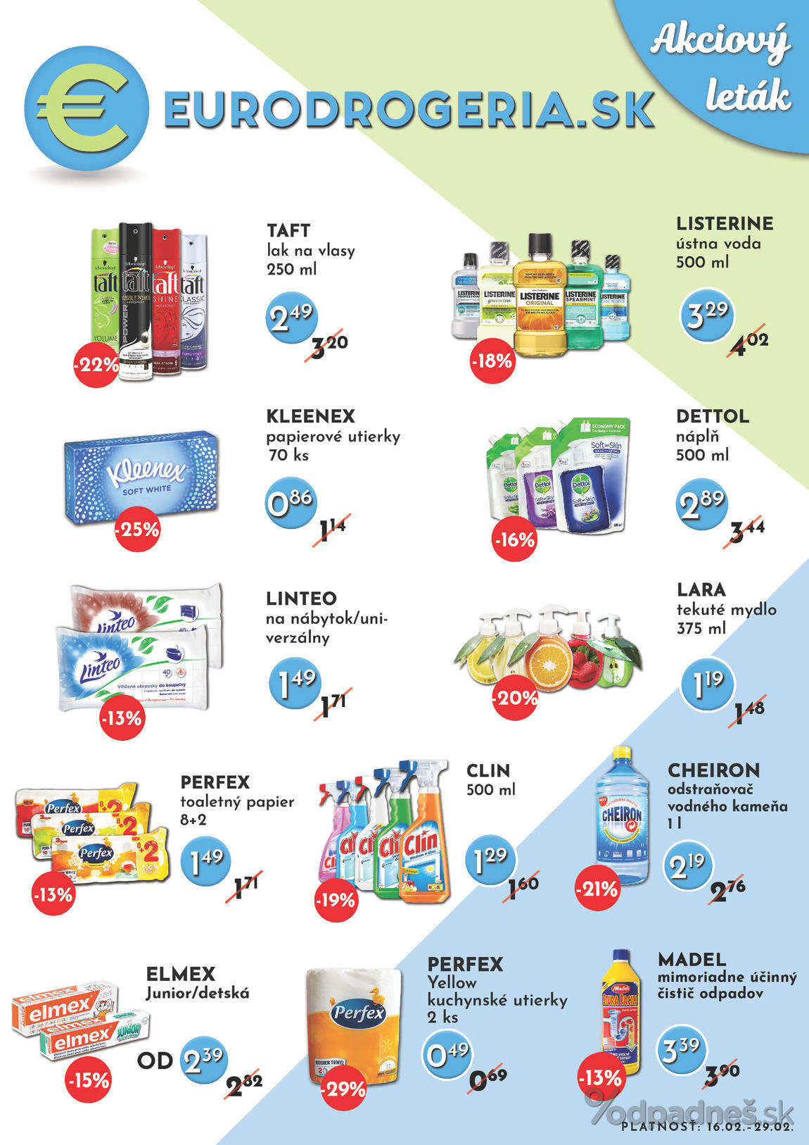 1. stránka Eurodrogéria.sk letáku