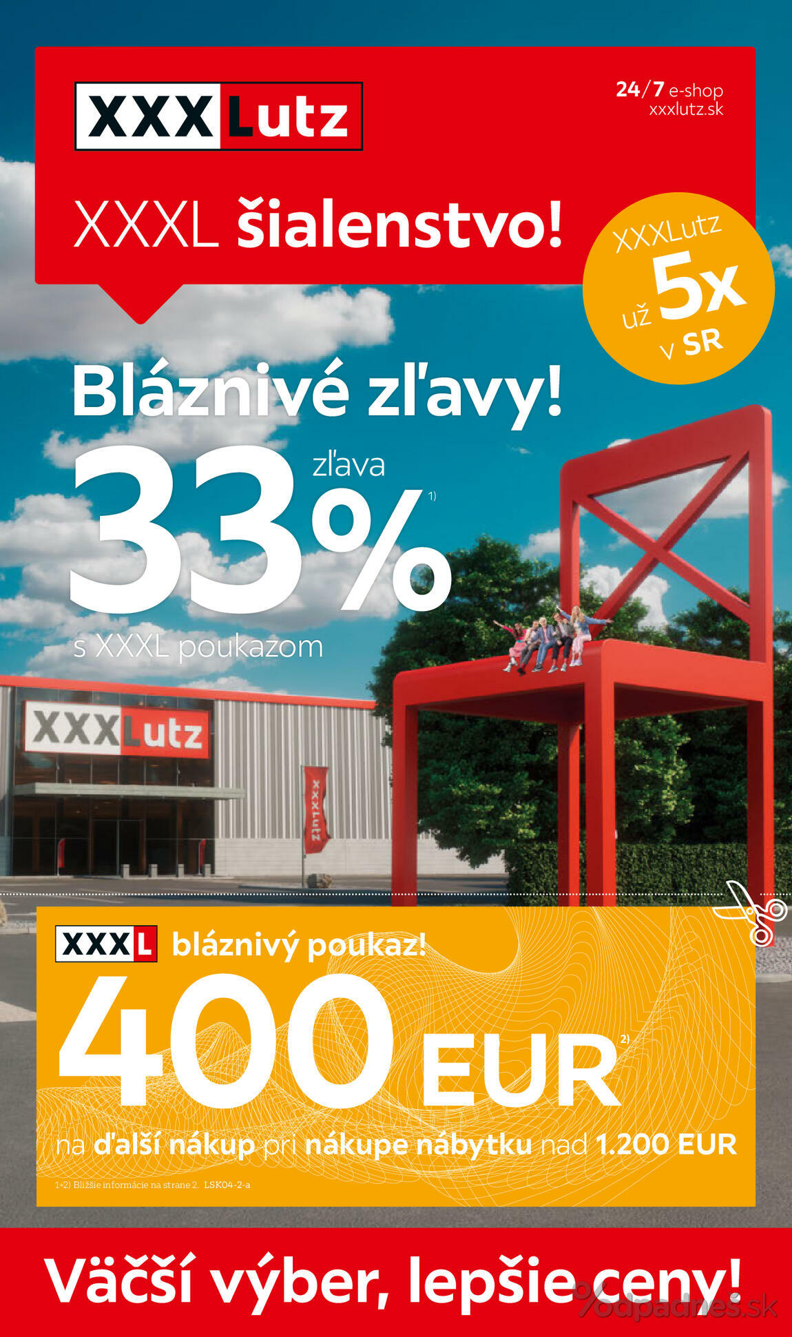 1. stránka XXXLutz letáku